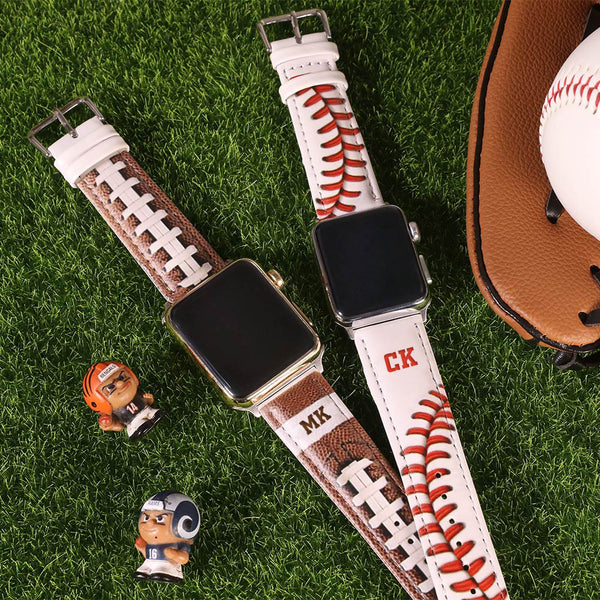 Customized Baseball/Football Watch Band for Apple Watch -Y1-PG20