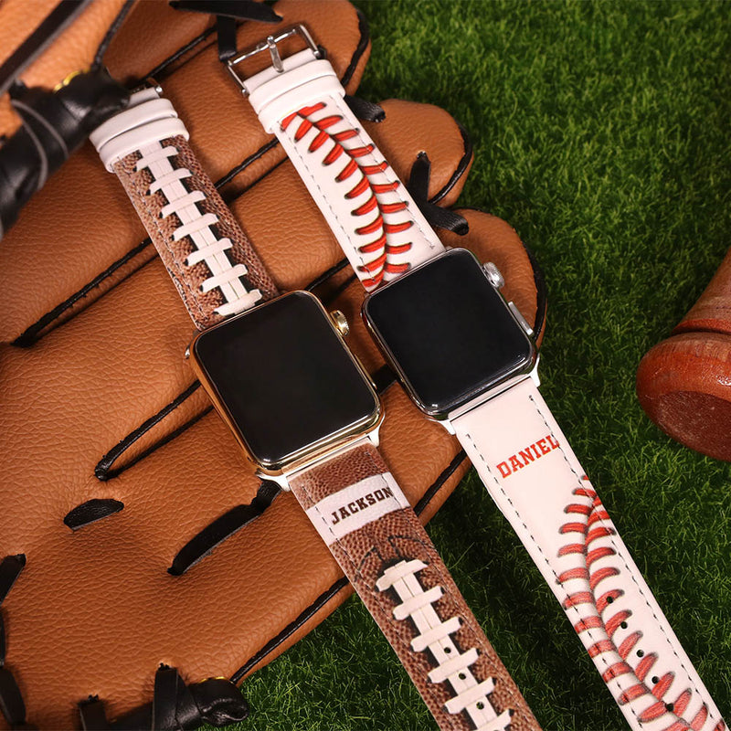 Customized Baseball/Football Watch Band for Apple Watch -Y1-PG20