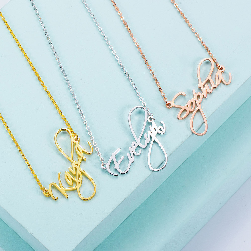 Personalized Calligraphy Name Necklace-Y1-PN10