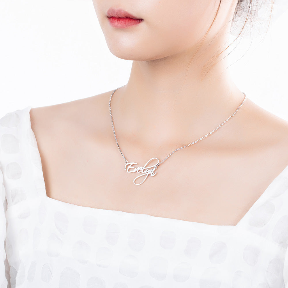 Personalized Calligraphy Name Necklace-Y1-PN10