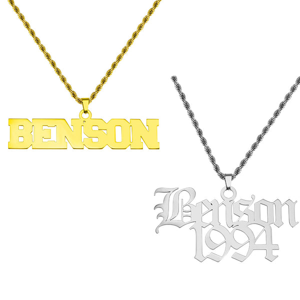 Personalized Hip Hop Name Necklace for Men or Women -Y1-XH067