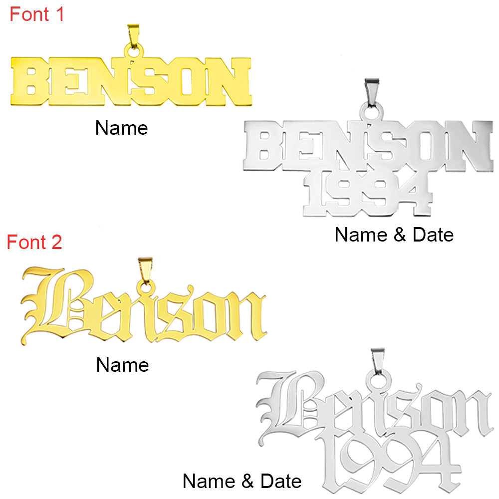 Personalized Hip Hop Name Necklace for Men or Women -Y1-XH067