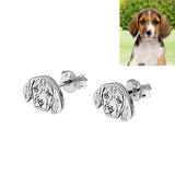 Personalized Pet Photo Stud Earrings-Y1-YK35