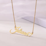 Personalized Name Necklace with Heart Pendant Jewelry-B2