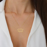 Custom Name Necklace with Crown Jewelry Gift-B2-N210710020