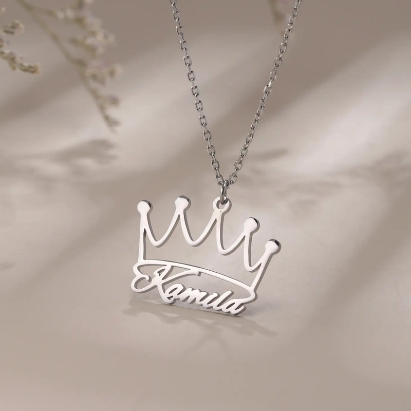 Custom Name Necklace with Crown Jewelry Gift-B2-N210710020